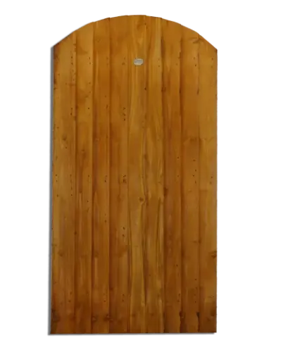 Arch Top Featheredge Gate Treated Brown 1750 x 900m