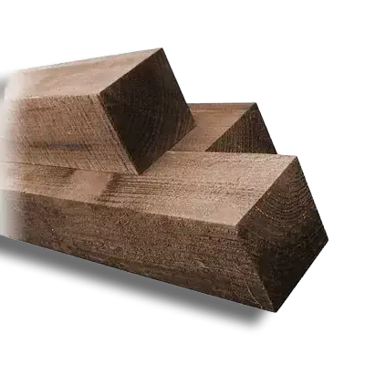 100 x 100 x 3m Fence Post Brown Treated(4x4)