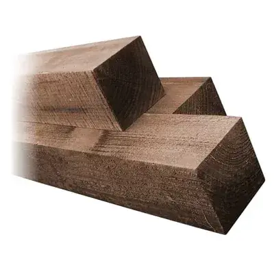 100 x 100 x 3m Fence Post Brown Treated(4x4)