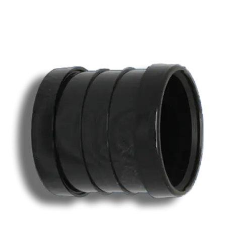 110mm Black Pushfit Soil Double Socket Coupling
