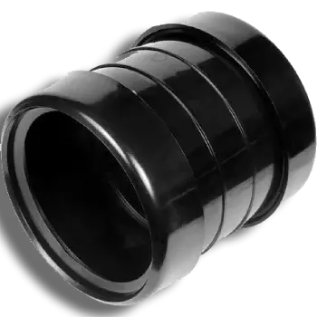 110mm Black Pushfit Soil Double Socket Slip Coupling