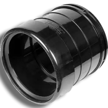 110mm Black Pushfit Soil Single Socket Coupler