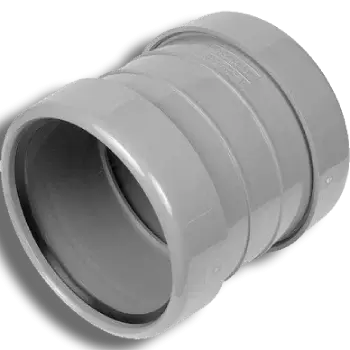 110mm Grey Pushfit Soil Double Socket Slip Coupling