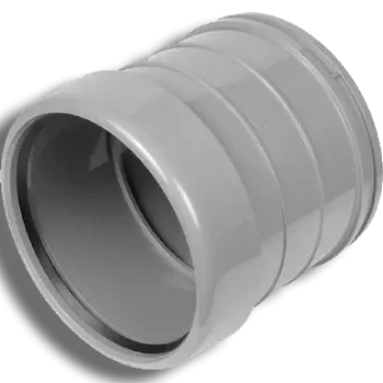110mm Grey Pushfit Soil Single Socket Coupler