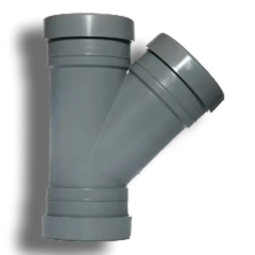 110mm Grey Pushfit Soil Triple Socket Branch 135'