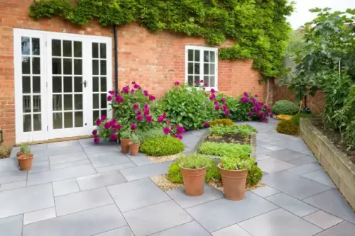 Global Stone Slate Paving Silver Green 4PP 15.3m2