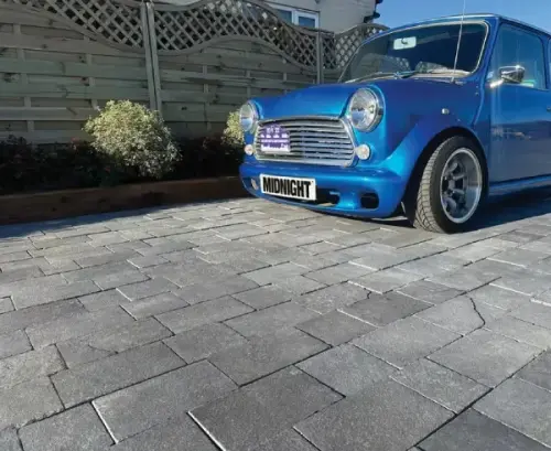 Global Stone Limestone Block Pavers Midnight PK 7.08m2