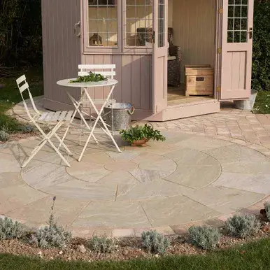Global Stone Premium Sandstone Circles York Green