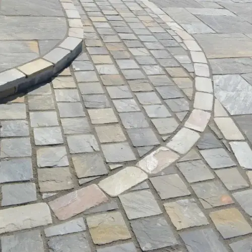 Global Stone Sandstone Pathway Setts Monsoon 500/11.25m2/150 x 150 x 25-40