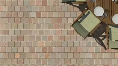 Global Stone Sandstone Pathway Setts Mixed Colours 800/15.68m2/140x140x25