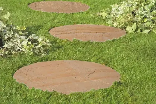 Global Stone Sandstone Stepping Stones Buff Brown 450mm