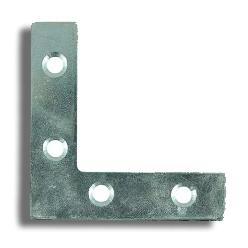 Corner Plates - Zinc 50*50*13 Pk of 4