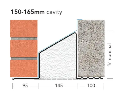 IG L1/HD 150 Cavity Wall Lintel (1250157M) - EpicCentre Supply Ltd