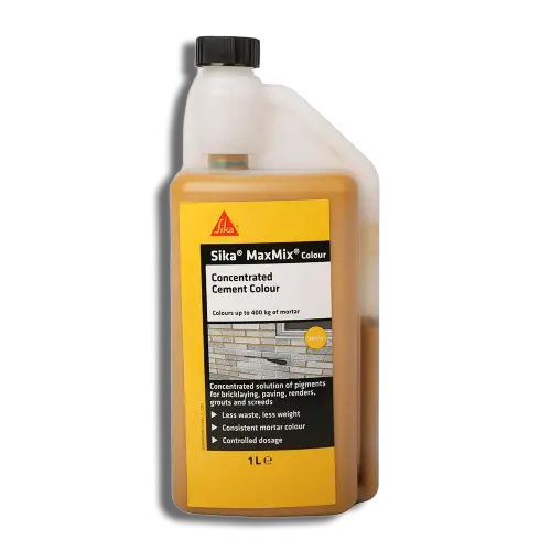Yellow Sika Maxmix Cement Colour 1L