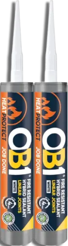 OB1 Heat & Fire Resistant Sealant White 290ml