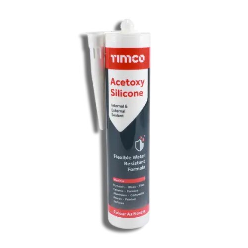 Clear TIMCO Acetoxy Silicone 300ml