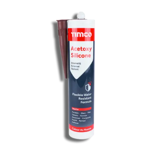Brown TIMCO Acetoxy Silicone 300ml