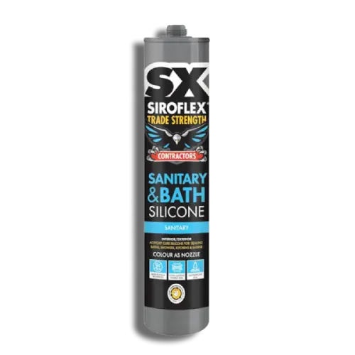 SX White Contractors Sanitary Silicone 300ml