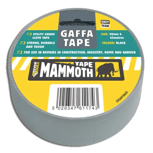 EVERBUILD® MAMMOTH® Gaffa Cloth Tape Silver 50mm x 45m