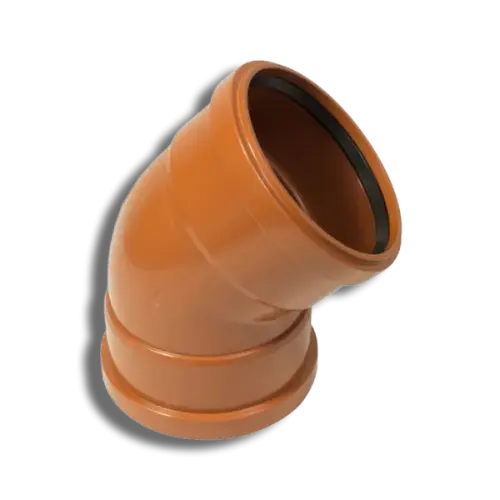Double Socket Bend 160mm 45°