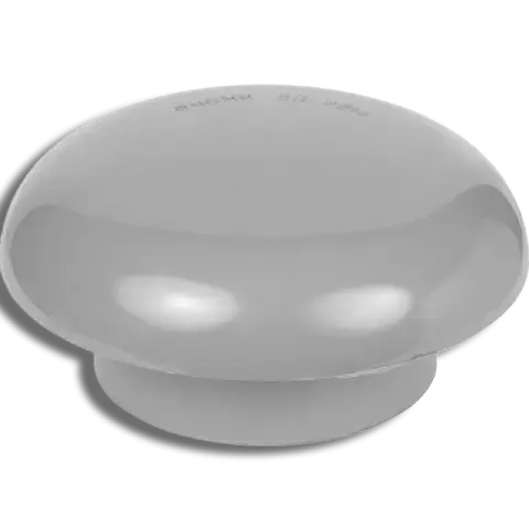 110mm Mushroom Vent Cowl Grey