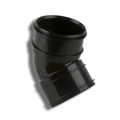 110mm Black Solvent Soil Double Socket Bend 135°