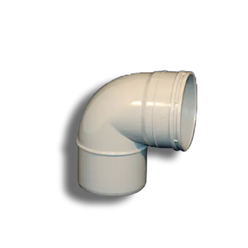 110mm Grey Solvent Soil Single Socket Tight Bend 90°