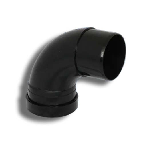 110mm Black Solvent Soil Single Socket Bend 92.5°