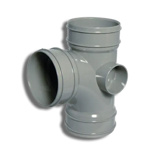 110mm Grey Solvent Soil Triple Socket Branch 92.5°