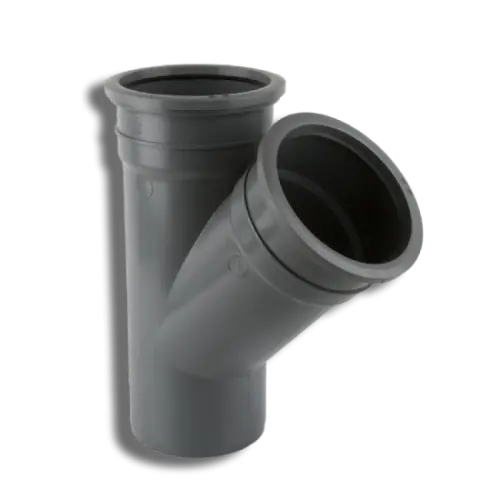 110mm Grey Solvent Soil Double Socket Branch 135°