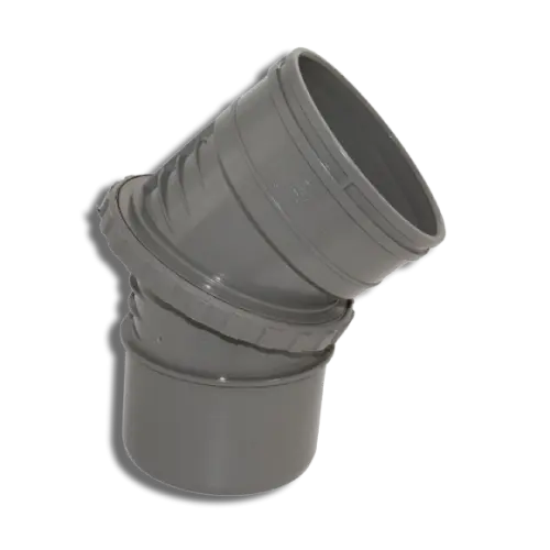 110mm Grey Solvent Soil Adjustable Bend 0 - 45'