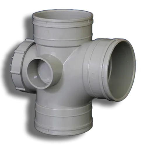 110mm Grey Solvent Soil Triple Socket Access Branch 92.5°