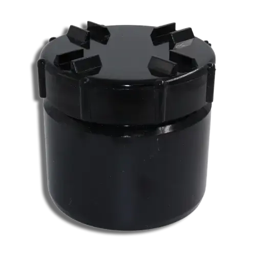 110mm Black Solvent Soil Access Plug