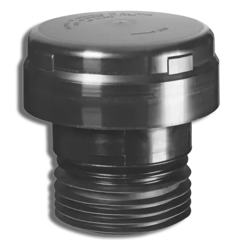 McAlpine VP100E Int/Ext Push-Fit Air Admittance Valve Black 100mm