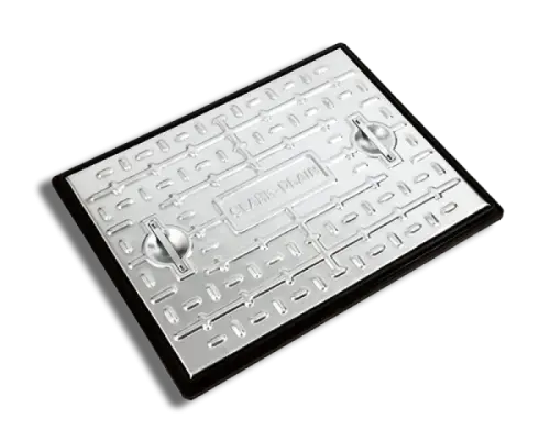 Clark Drain Pressed Steel Manhole Cover 600mm x 450mm 10T