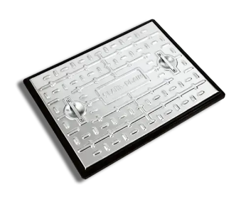 Clark Drain Pressed Steel Manhole Cover 600mm x 450mm 5T