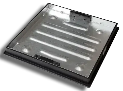 Manhole Cover Metal Cover& Frame Double Seal 450x450mm 5T