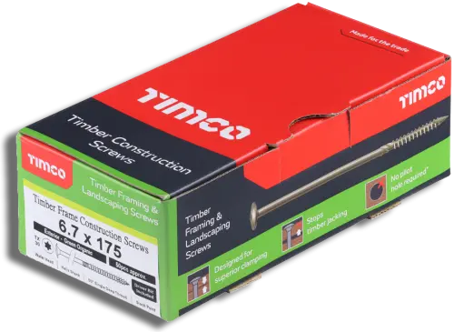 TIMCO Timber Frame Screw WAFER Green 6.7mm x 175mm PK50