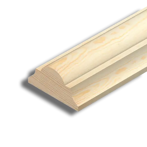 Pine Decorative Dado Rail 41mm x 20mm x 2.4M