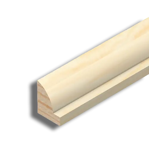 Pine Ovolo Glass Bead 15mm x 12mm x 2.4M