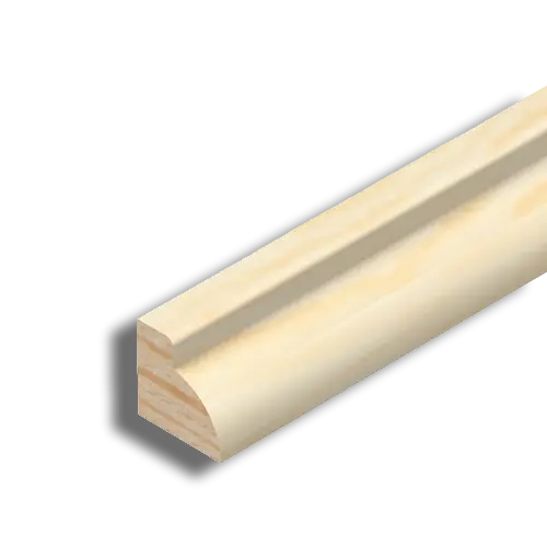 Pine Ovolo Glass Bead 12mm x 12mm x 2.4M