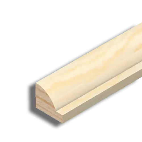 Pine Ovolo Glass Bead 12mm x 15mm x 2.4M