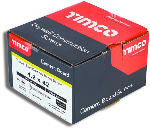 TIMCO Cement Board Screws PH Twin Cut Exterior Plus Grey 4.2mm