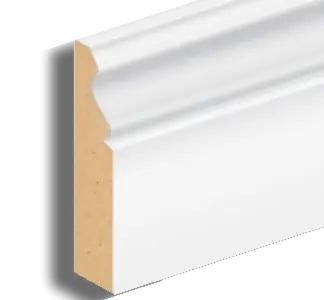 18mm x 175mm x 4.4M Primed MDF Ogee Skirting