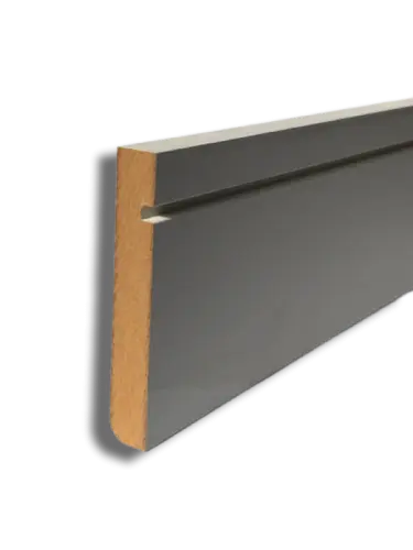 18 x 144 Primed Pencil Round/ Shadow Groove Skirting 4.4M
