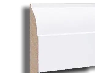 18mm x 175mm x 4.4M Primed MDF Ovolo Skirting