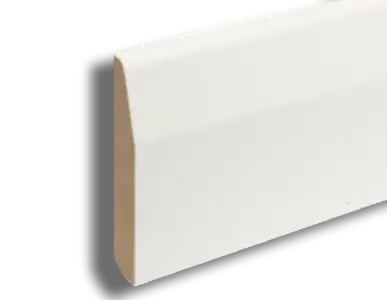 18mm x 150mm x 4.4M Primed MDF Chamfered Round Skirting