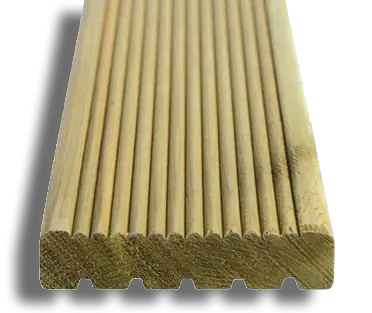 32mm x 150mm 3m Softwood Decking Board