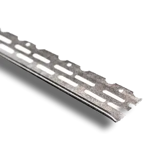 2.4m Vista Thin Coat Plaster Stop Bead Galvanised 3mm