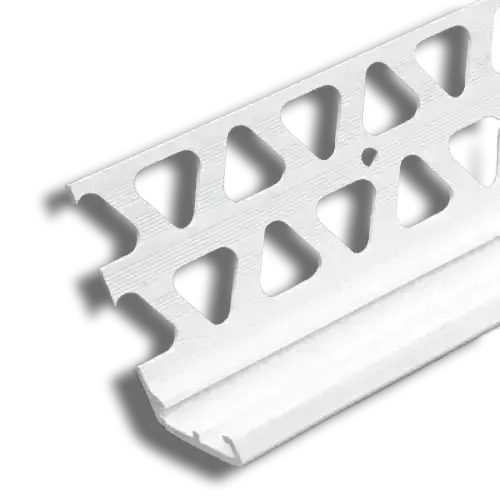 Vista PVC 12/22mm Render Stop Bell Bead White 2.5m